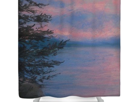 Rosey Sky Light - Shower Curtain For Sale