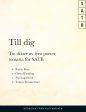 Till Dig : 10 dikter av 4 poeter SATB Online now