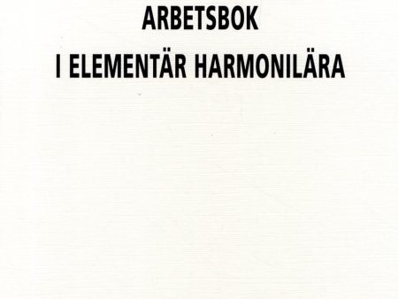 Arbetsbok i Elementär Harmonilära Online Sale