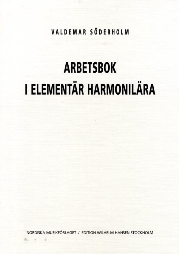 Arbetsbok i Elementär Harmonilära Online Sale