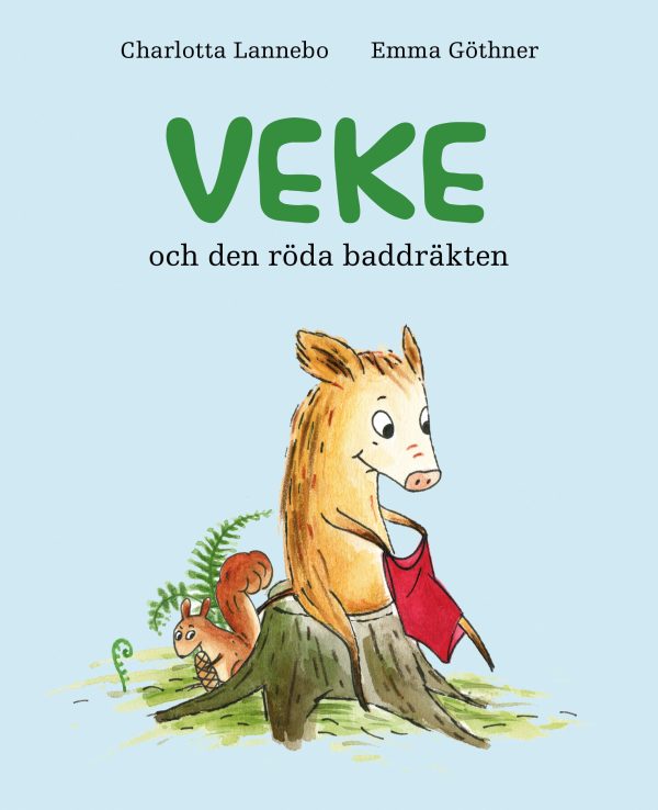 Veke och den röda baddräkten For Sale